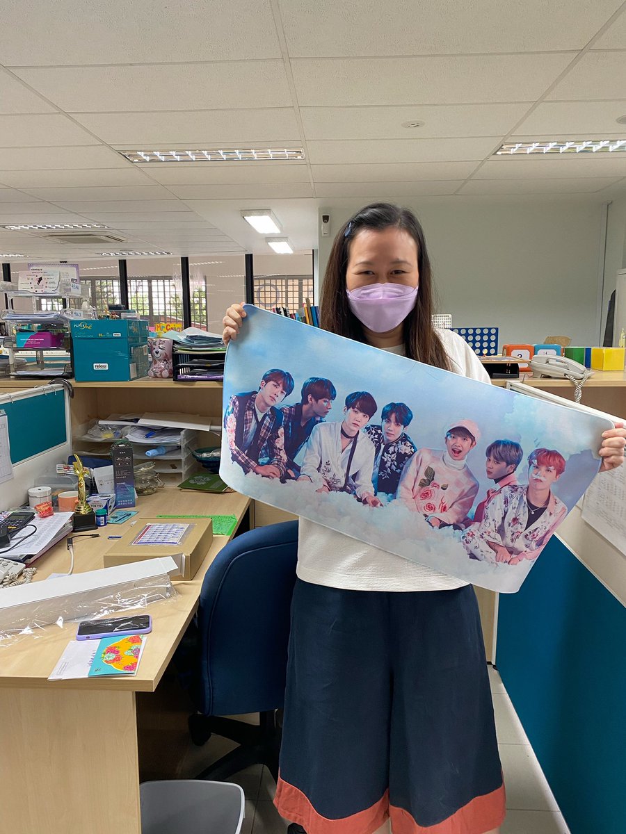 wendology's tweet photo. I guess my love for BTS has been leaked to my department. 😂🙈 https://t.co/dpiVWo6ciB