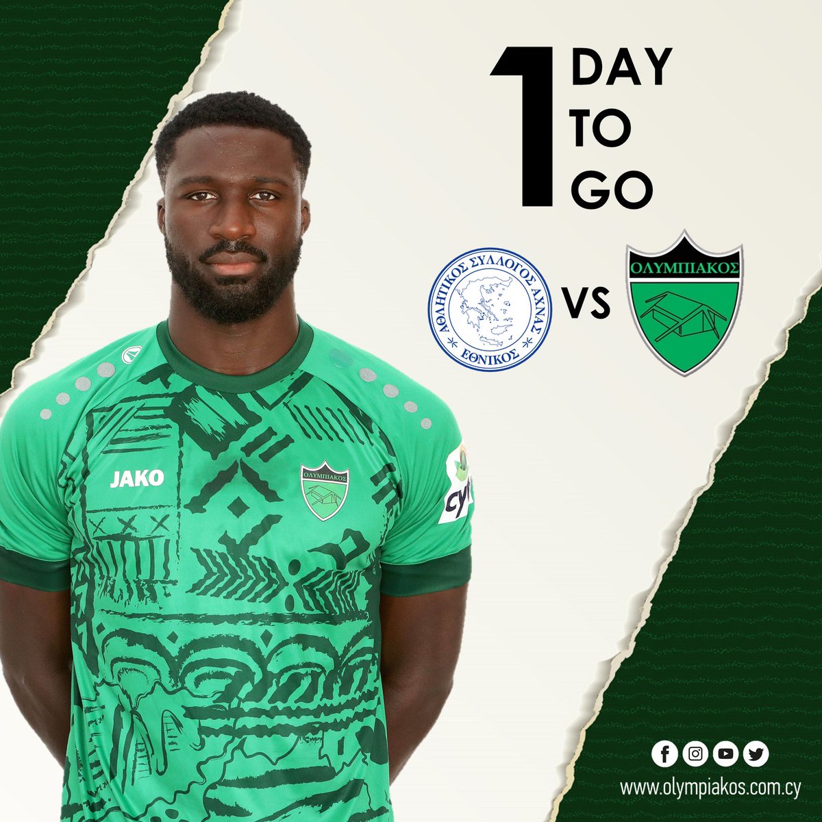 OlympiakosNic's tweet photo. ⚫🟢🦁 #OlympiakosNicosiaFC #Taktakalas #CytaLeague #ACHOLY #Countdown #1day #Sambinha https://t.co/HvOr5qmUYX