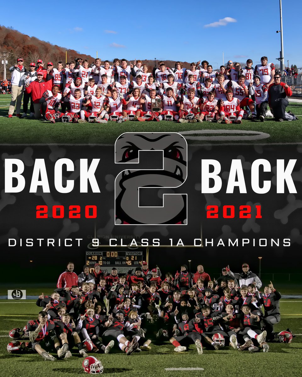 Congrats to the Redbank Valley Bulldogs on winning their second consecutive District 9 Class 1A Title!! #back2back 

<a href="/RVBulldogs/">Redbank Valley Bulldogs Football</a> <a href="/Coach_Gold/">Blane Gold</a>