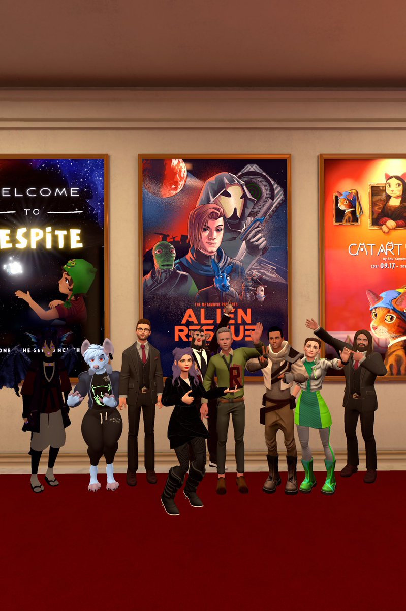 MarindaBotha6's tweet photo. We won❤️ After years of hard work @meta_movie ‘s #AlienRescue won a prestigious award. Thank you #RaindanceImmersive for bestowing Best Multi-player Experience on us &amp; honourable mention for Best Immersive Game. We are so grateful and stoked! Congrats to everyone. #NeosVR #liveVR https://t.co/vHiYAFluVX