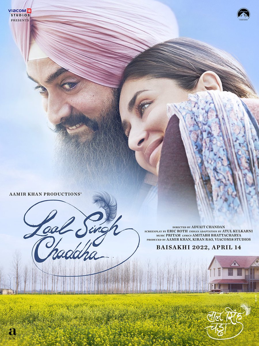 We are happy to share our new poster and our new release date :) 

#LaalSinghOnBaisakhi
#AamirKhan #KareenaKapoorKhan #AdvaitChandan @atul_kulkarni @ipritamofficial @OfficialAMITABH #KiranRao @Viacom18Studios @chay_akkineni #MonaSingh #ManavVij #SatyajitPande #HemantiSarkar