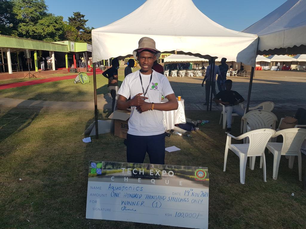 Tech_knowlegde's tweet photo. We appreciate the competition from all the innovators who pitched their brilliance in the various projects at the @jkuattechexpo . We also take the chance to congratulate the other winners @ai_ichanjo @CPlaneteers and @TECHUB_KE. https://t.co/qCImSdmxCA