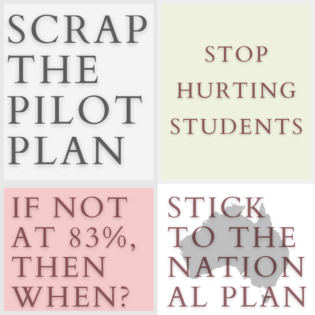 The pilot plan is a waste if time. Scrap it! Let students fulfil their dreams. STOP RUINING OUR FUTURES. We are not gonna wait for Jan or Feb to be invited by the universities when the numbers are like a casino game. #LetUsBackToAus <a href="/ScottMorrisonMP/">Not ScoMo</a> <a href="/Dom_Perrottet/">Dominic Perrottet</a> <a href="/AlexHawkeMP/">Alex Hawke MP</a>