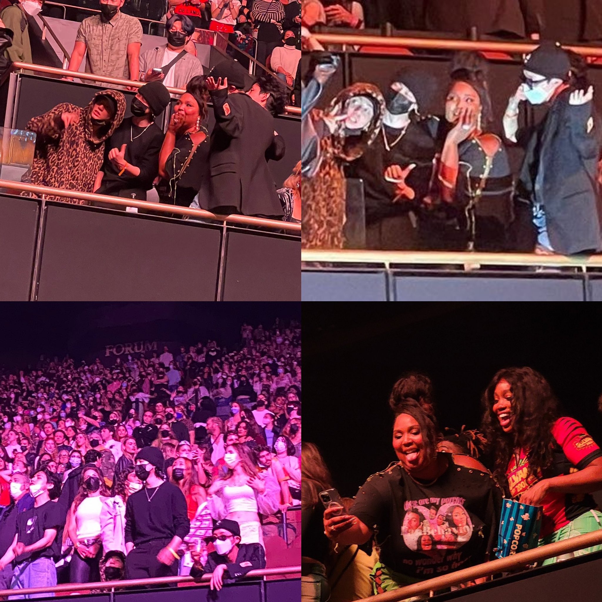 Pop Base on Twitter "BTS, Lizzo & SZA attended Harry Styles’ concert(01)