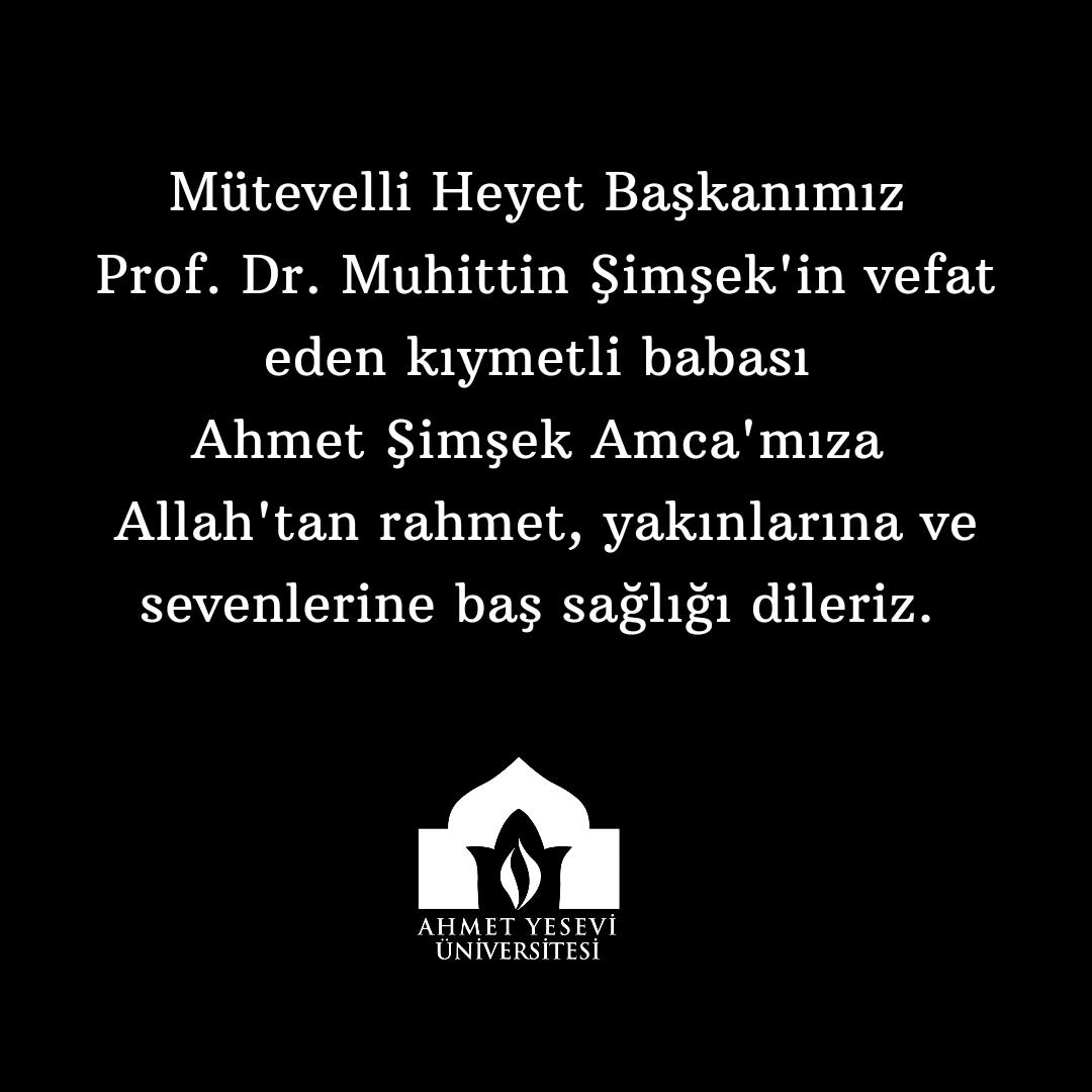 Ahmet Yesevi Üniversitesi (@ahmetyeseviuni) on Twitter photo 