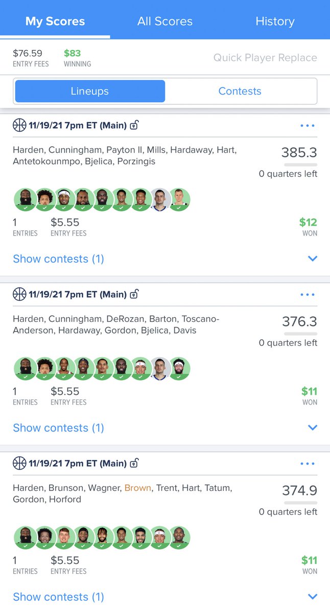 PerfectPicksDFS's tweet image. I HATE the way the #NBA handles injuries. Jokic was supposedly “not hurt” & going to play... Then, of course he’s scratched post-lock. We stayed profitable, but it could’ve been huge if we had more late swap flexibility. Once again we were on every big play tonight! DM to join!