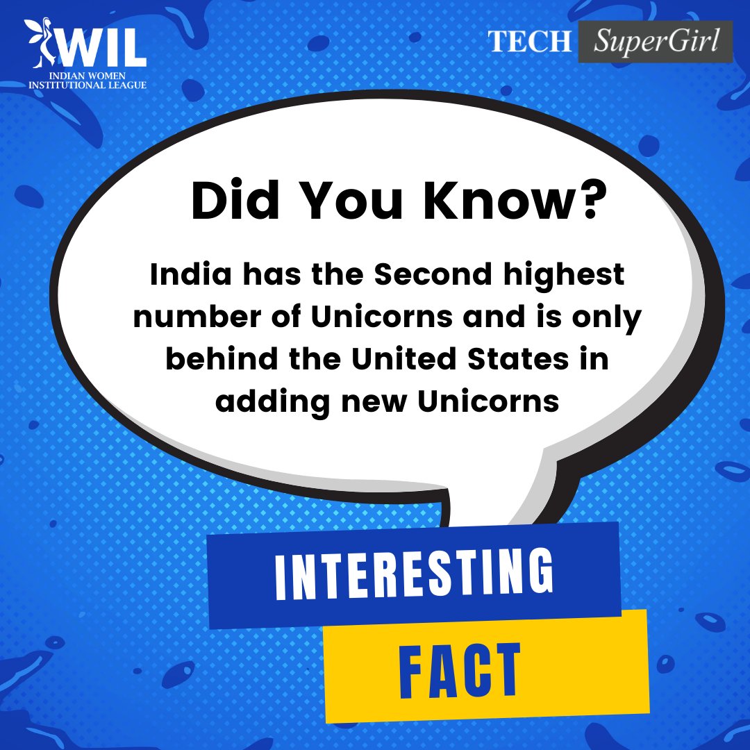 IWILwomenheroes's tweet photo. India added 13 #Unicorns in the third quarter of 2021!
Developed economies like the UK, Canada, China and Hong Kong are much behind India in terms of adding new unicorns.
#Iwilindia #Techsupergirl #Indianunicorns #Techxelerate #Interestingfacts https://t.co/wJhRB65IYk