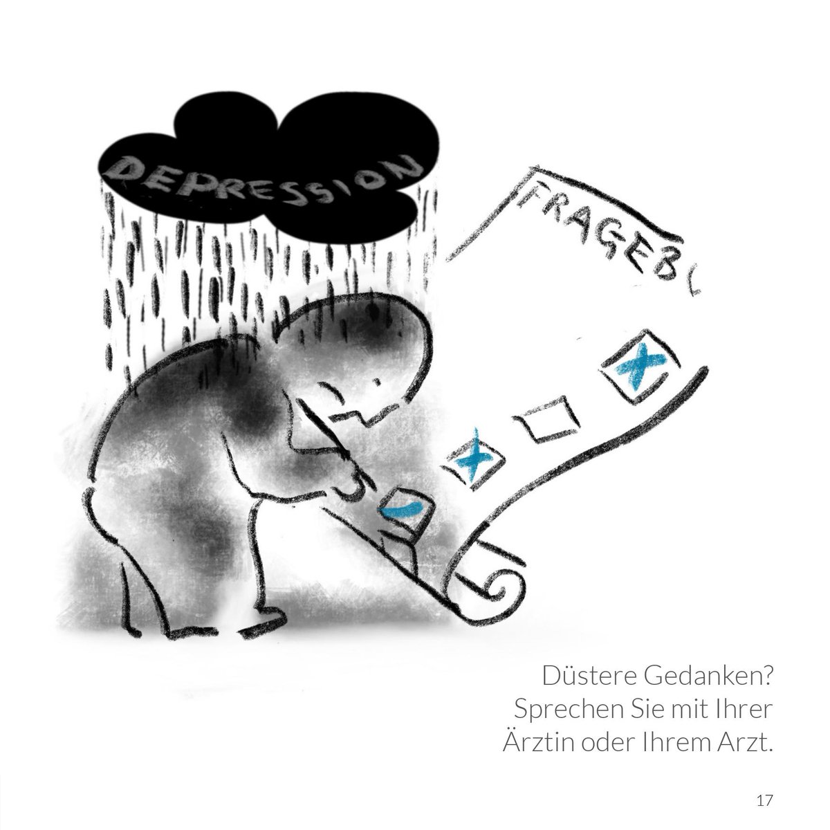 Ängstlich, antriebslos, traurig: Eine #Depression macht den Alltag zur scheinbar unüberwindbaren Herausforderung. Bei keinen oder kaum vorhandenen Beschwerden nach einer Depression zu suchen, ist jedoch nicht sinnvoll. Mehr dazu: gemeinsam-gut-entscheiden.at/depression-erk….