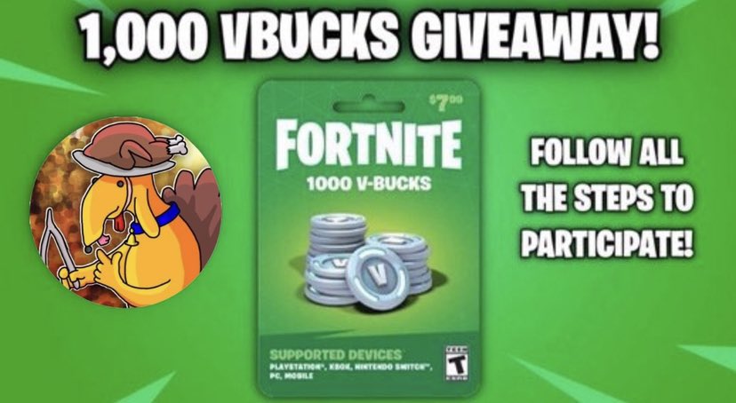 amagicmantv's tweet photo. 1000 VBUCK CODE - 30 minutes
❤️Like
♻️Retweet
✅Follow Me &amp; @jojomydojoFN 
Ends on stream. Must be in stream right now to be on list ! https://t.co/Ip5oeVNFI6