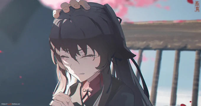 離別と希望の蝶(中篇) #GenshinImpact #原神 #人物 #女の子 #胡桃 #胡桃(原神) #背景 #逆光 #美しい 