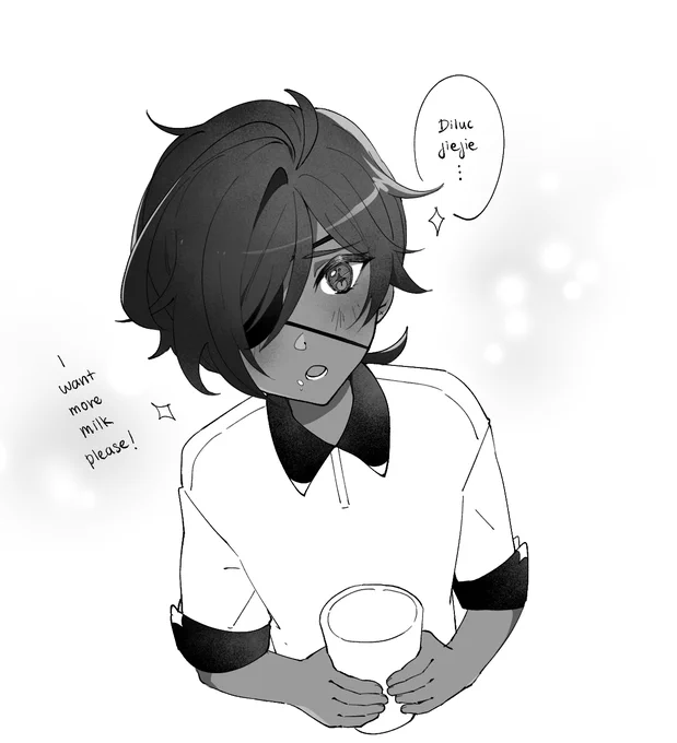he needs some milk 