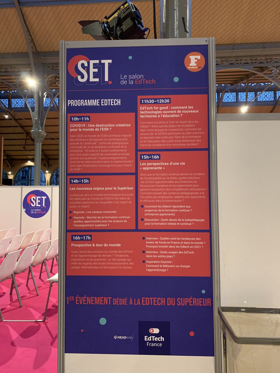EdtechFrance's tweet photo. H-30min pour notre salon dédié à la #EdTech du #Superieur 🔥🔥 en partenariat avec le @Figaro_Etudiant !
On vous attend nombreux 👌@_ChallengeMe @OscarCampus @RealityAcademyF @CampusSkills @ubicast_video @wooclapFR et bien d’autres !
🚀 #RDV au Carreau du Temple 🙏 https://t.co/avQkLWT7I3