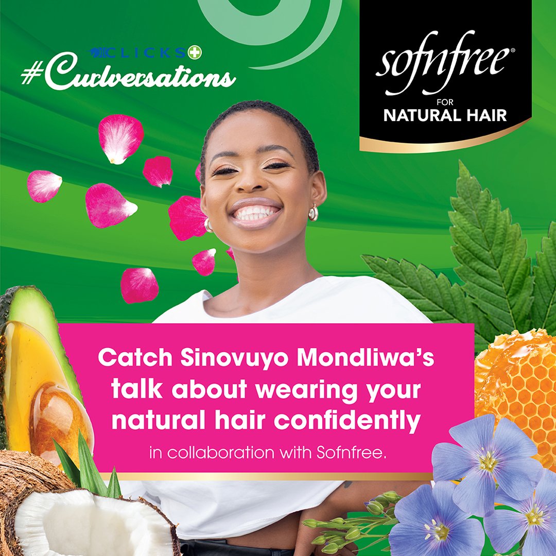 Sofnfree_Africa's tweet photo. We hope that you’re ready! 

Because we are all set to host you today at the Clicks #Curlversations event, in association with True Love Magazine! 💚 💚 

Join us at 11 am for the Clicks #Curlversations event, LIVE on the Sofnfree Africa Facebook page. 

See you soon! 💚 https://t.co/y5rsCofv7Q
