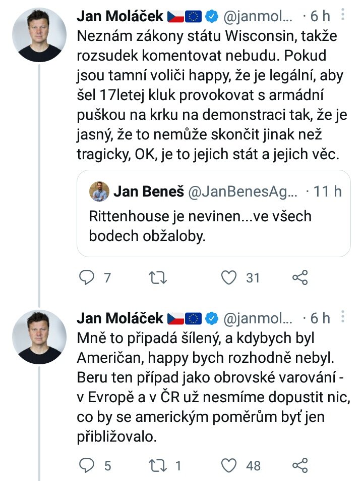 HonzaPalicka's tweet photo. Zjisteni, ze v USA se nerozhoduje o vine a trestu v redakcich liberalnich medii s ratingem A, vyvolava v mrzeni. Tak hlavne nedopustme, aby tomu tak bylo i u nas, ju? https://t.co/Znpfv9DdJ3