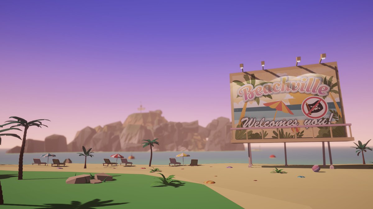 TeamIceCreamVR's tweet photo. Hello, #ScreenshotSaturday! This is the first time we get to join in on the fun. Very exciting! (And a little scary, too.😱)

But wait... Who put that weird anti-pirate sticker on the welcome sign? 🏴‍☠️ That's kind of out of place in an ice-cream making game.
#VR #madewithunity https://t.co/NwdwdaKDNw