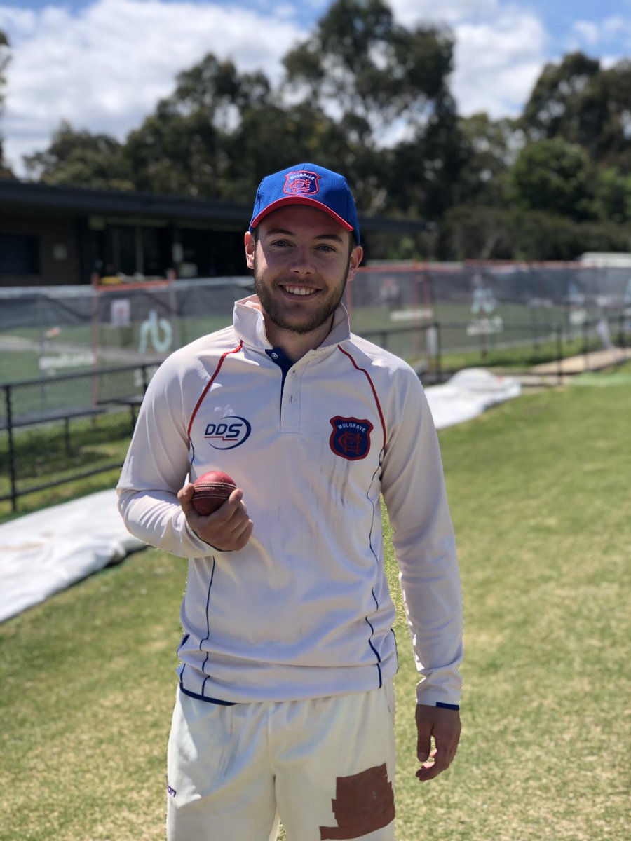 Mulgrave_CC's tweet photo. Congrats to Lochie Harris as he took his maiden five-wicket haul in his first game for the club today!
Loch finished with 5/32 in the 2nd XI to lead them to the win.
The 1sts and 4ths both came away with the six points, while the 3rds just fell short.
#GoMully https://t.co/KMryUmFElN