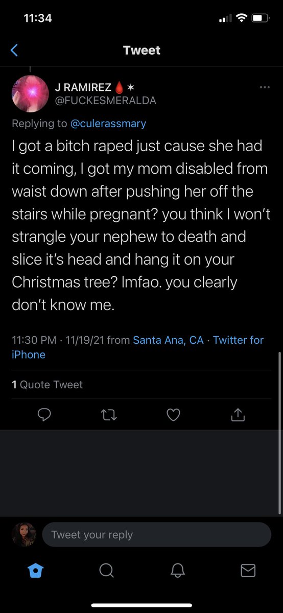 sinningamor's tweet photo. Idk this lame ass bitch and she’s saying this shit about MY FUCKEN CHILD https://t.co/sXroSbfGAZ