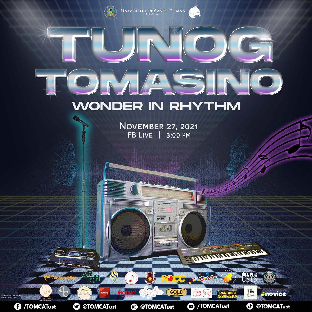 TOMCATust's tweet photo. Prepare yourselves as we support our Thomasian artists as they #WonderInRhythm for this year’s Tunog Tomasino, a TOMCAT - initiated event.

Together, we can find the wonders within us! 

#WonderInRhythm
#TunogTomasino2021
#SupportThomasianArtists https://t.co/D6UDmqyPK2