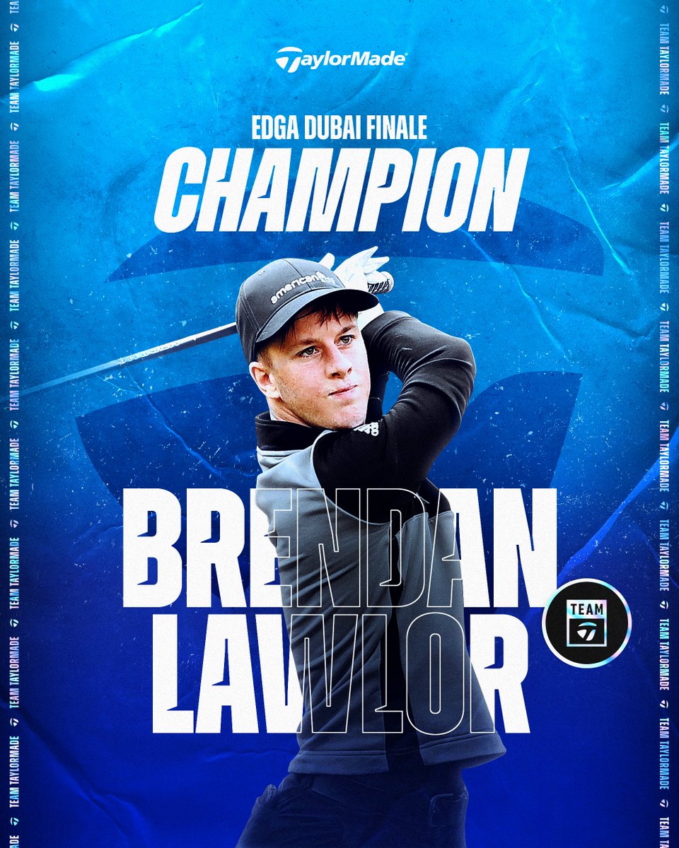 TaylorMadeTour's tweet photo. The Champions Ring! @BrendanLawlor97 goes 70-73 to win the @edgagolf Dubai Finale, his 4th career victory. #SIM2driver #DPWTC #TeamTaylorMade https://t.co/64cdVZFRCD