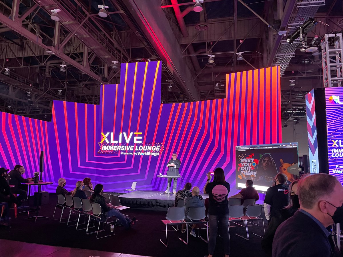 WorldStage is live in the XLIVE Immersive Lounge at #LDI2021. #LDIshow #XLIVE #XLIVEImmersiveLounge #liveevents #thoughtleadership #StageJackLED #TheUltimateResource