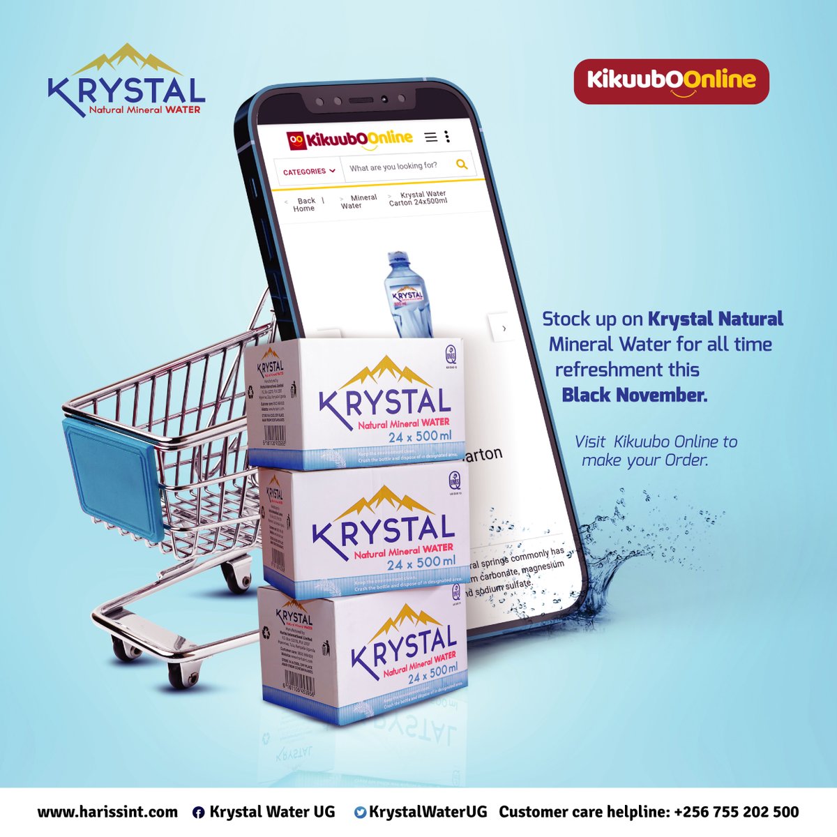 Buy a box of Krystal water from @Kikuubo 

#KrrystalIsLife | #KikuuboBlackNovember