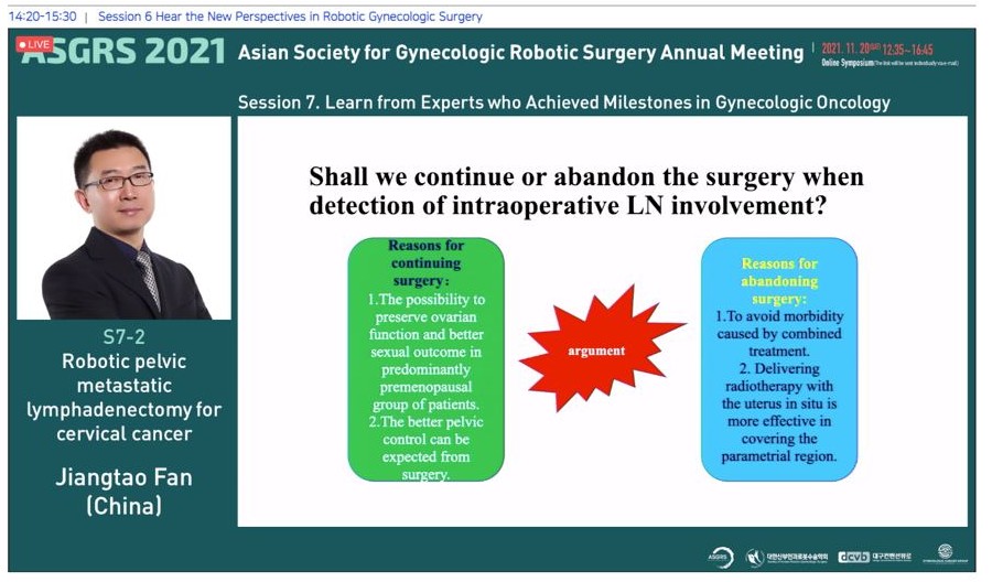 romimperio's tweet photo. #asgrs 2021 debate on continuing surgery for intraoperative LN involvement https://t.co/sVnxNzp3Xo