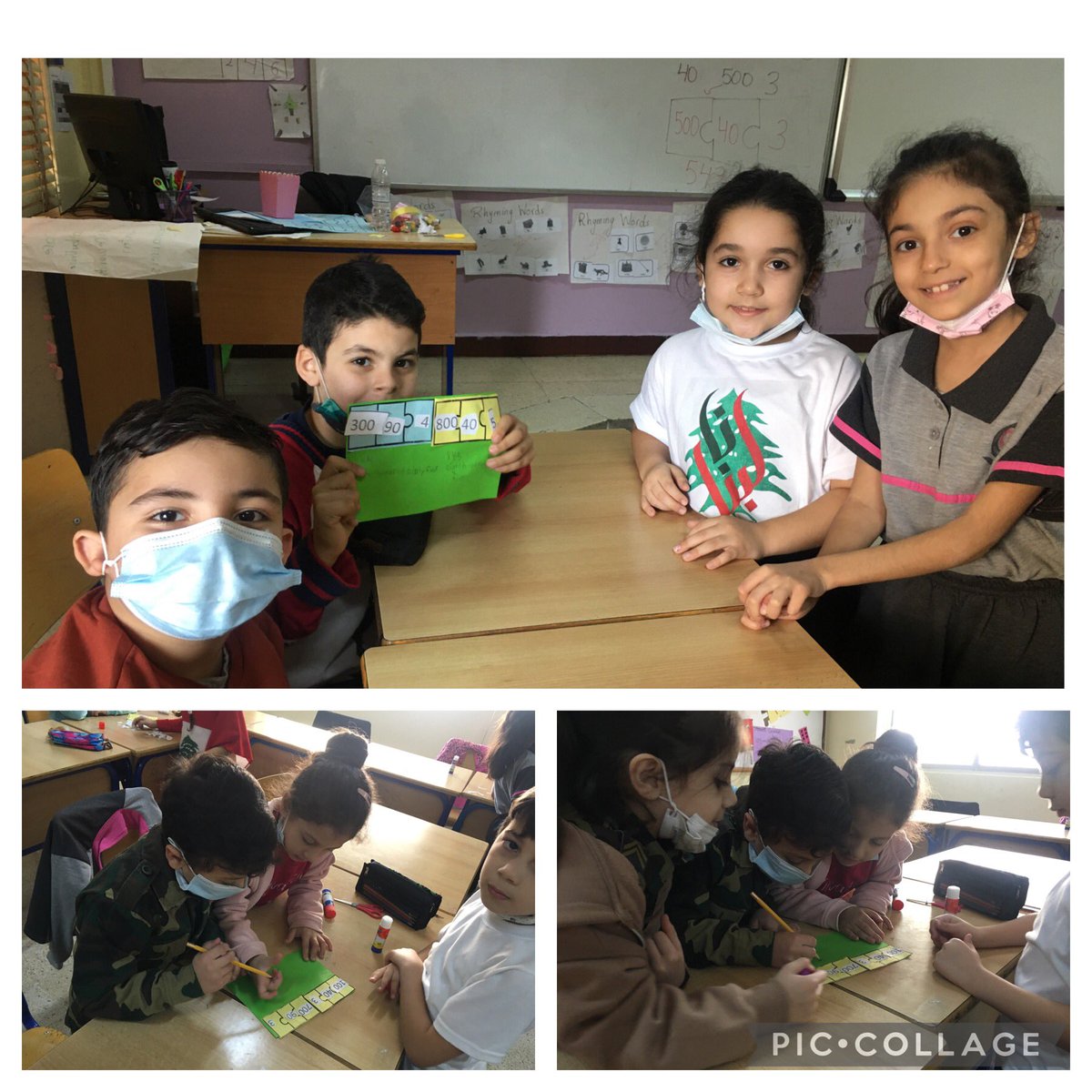 samah_hosna's tweet image. Second graders practiced decomposing and composing numbers by joining the value of numbers in a puzzle. @MakAishaSchool #second_graders #math_is_fun @FawziehHn