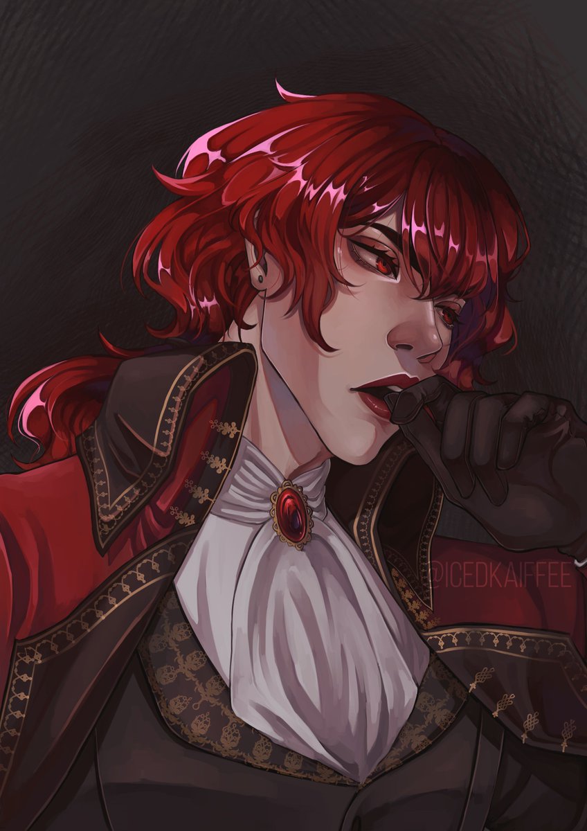 (10/23/21)

i drew this to manifest him. today is my one year anniversary playing genshin. i still don't have him.
#Diluc #GenshinImpact