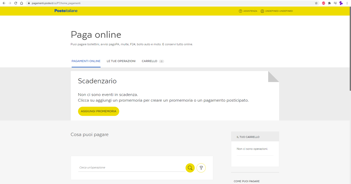 The_True_Jester's tweet photo. @WebPoste La pagina dei pagamenti sembra essere saltata. Avete notizie? https://t.co/hSbaIlQxpe