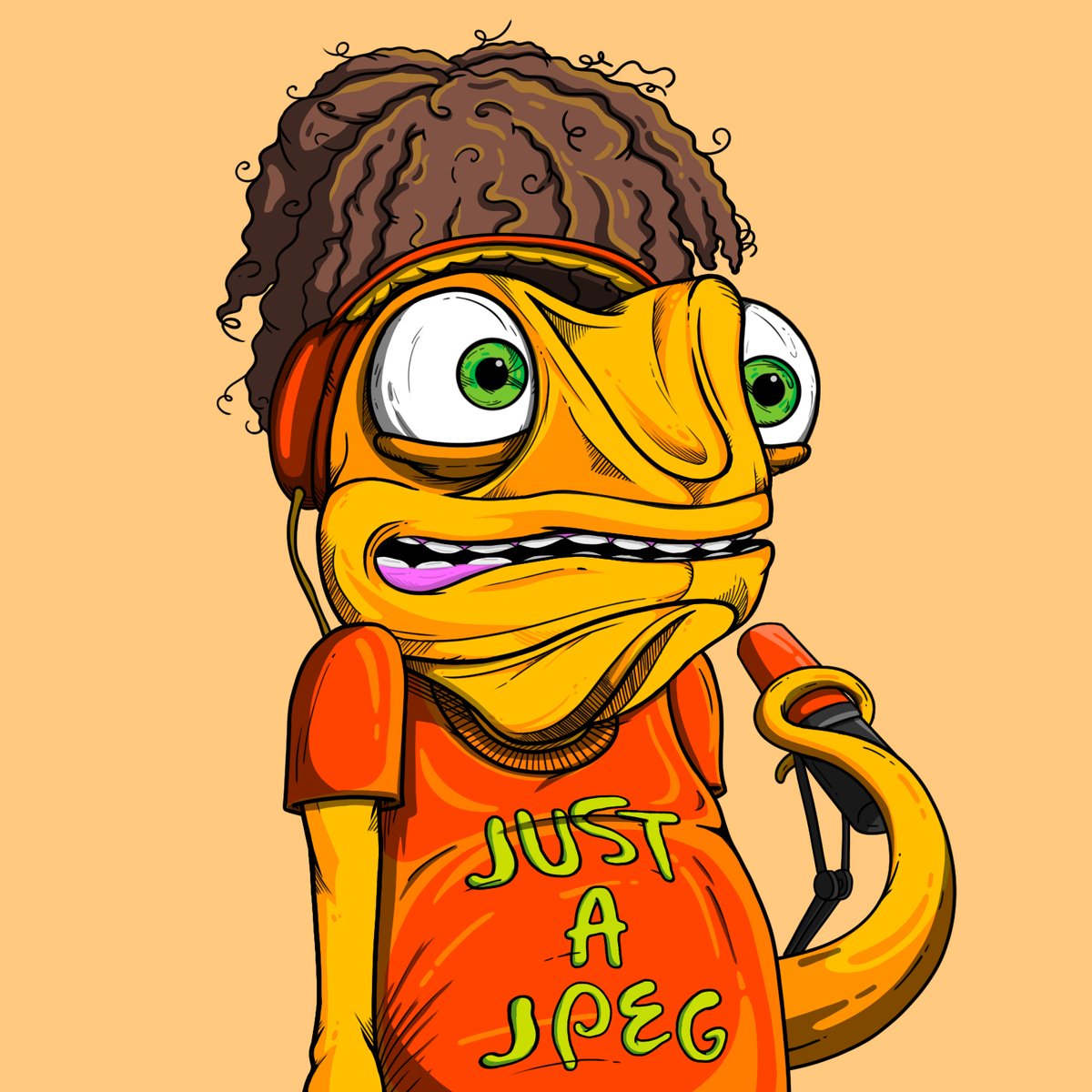 Thank you for this beautiful gift <a href="/Chameleon_NFT/">The Collective</a> ❤️

The Hair
The Mic
The Headphones
The Orange

You guys know me so well! 😍 #Gift