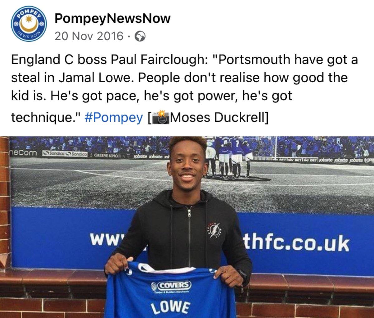 FrogmoresFrog's tweet image. 5 years ago today we signed Jamal Lowe. The rest is history.