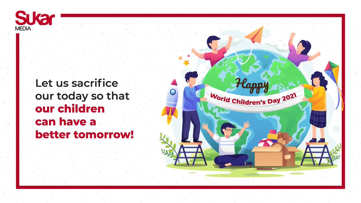 Sukar_Media's tweet photo. The COVID-19 pandemic has shown how inequality affects the rights of every child.
This #WorldChildrensDay it’s more important than ever that the leaders listen to their ideas and demands.
Kids are reimagining a better world. What will you do?
#sukarmedia #marketing https://t.co/qnWqOC1kn4