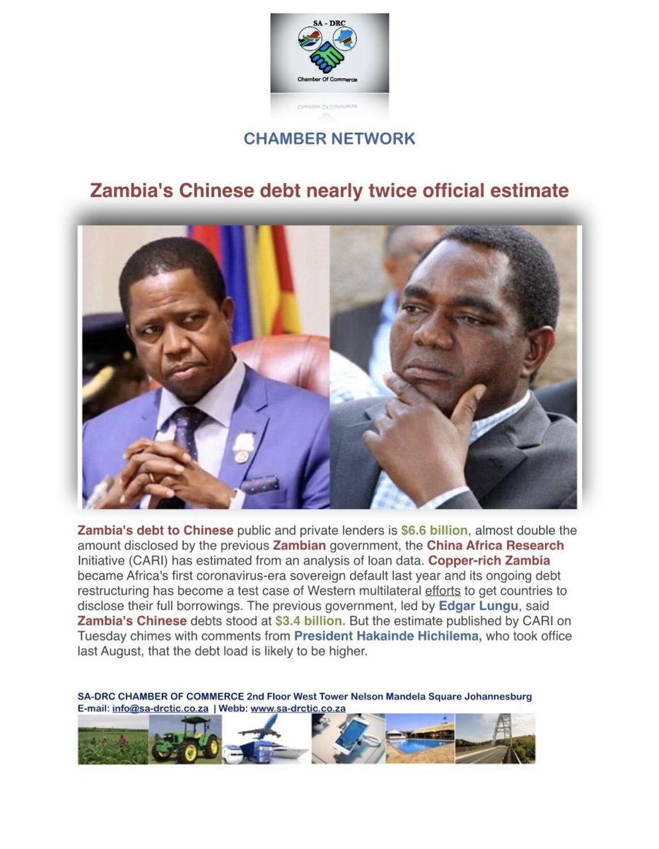 DrcChamber1's tweet photo. #zambiadebt @TNaweji @DrcChamber1 https://t.co/BEpzpeG3xM