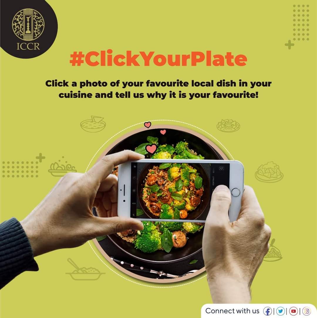 iccr_hq's tweet photo. Every region has some special traditional dishes, be it New York's pizza or New Delhi's chaat. Share the photos or videos of your favourite local traditional dish with #ClickYourPlate, and tell us your reasons for liking it.
#Cuisines #Food #Global https://t.co/KjxcgUnKZ0
