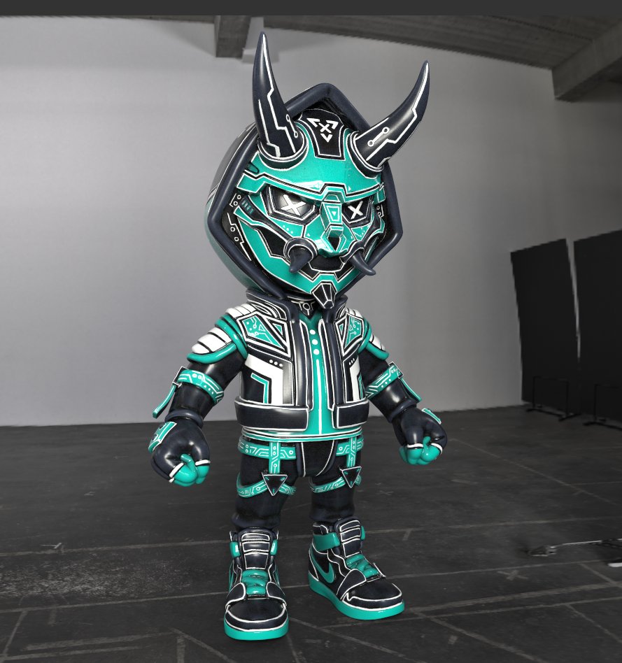 Here's a look of Akuma 03 in 3D 

Every Akumas collector will get a 3D version of their specific Akuma

I'm still currently creating the rest of the Akumas. But will be released when all 40 are done. So grab one if you haven't already!

 #NFTs #nftart #nftcollectors #nftartists