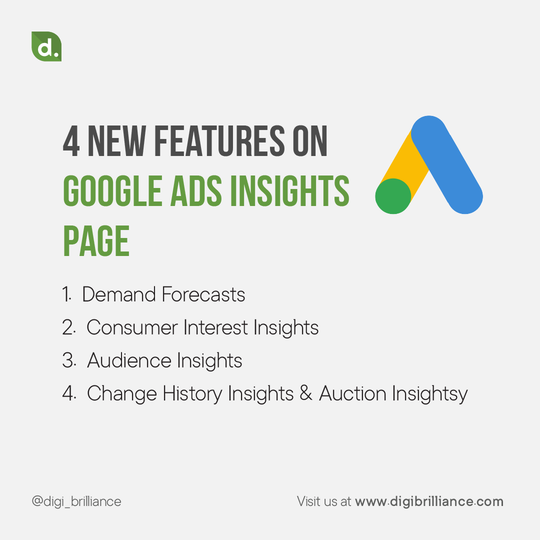 BrillianceDigi's tweet photo. 4 new features on google ads insights page.
.
.
#digitalmarketing #marketing #socialmediamarketing #socialmedia #business #marketingdigital #branding #seo #instagram #advertising #onlinemarketing #entrepreneur #digital #contentmarketing #marketingstrategy #digitalmarketingagency https://t.co/2Xu4vqu3vo