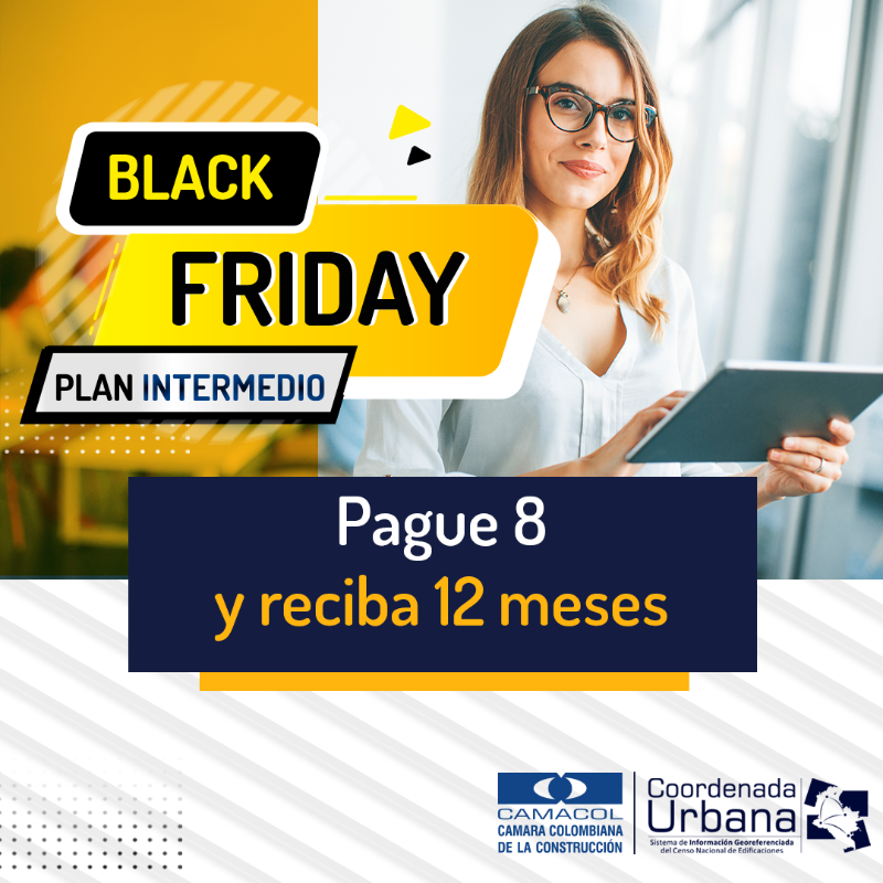 CAMACOLRDA's tweet photo. Con #CoordenadaUrbana obtienes un sistema único de información georreferenciado que te permitirá obtener el mejor análisis del mercado inmobiliario y del sector edificador de la región.

😱 Aprovecha los paquetes promocionales de Black Friday que tenemos para el mes de noviembre!