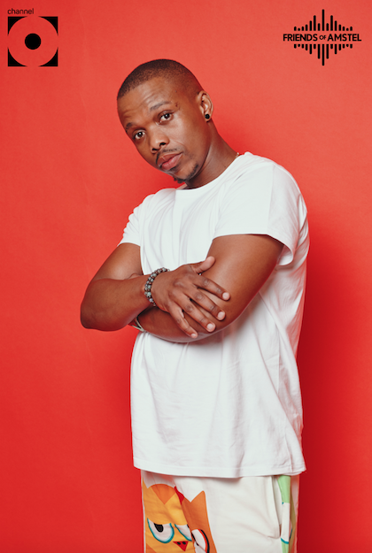 THE FAM! <a href="/PresidentThato/">Thato Dithebe</a> and @AneleNeythebae  proceed with their hosting duties on today's #FriendsofAmstel as @OscarMbo is joined by his mentee to deliver epic pre-festive feels. See you at 17:00!