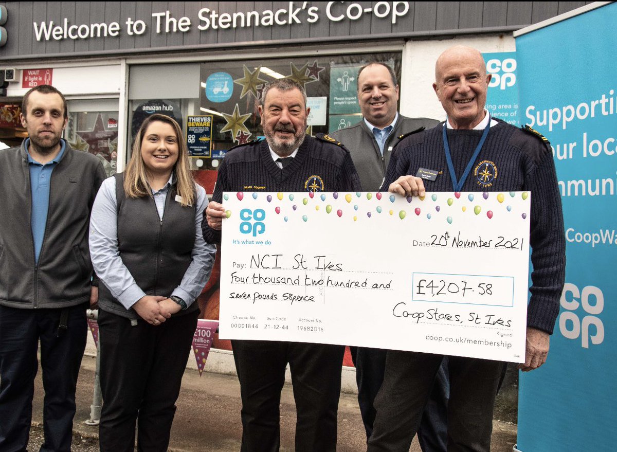 It’s the best day of the <a href="/coopuk/">Co-op</a> year as we celebrate our membership payouts to our local causes! Today we have given over £12,000 to our three great groups in St Ives