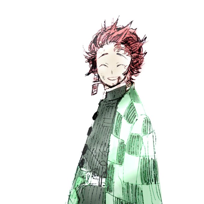 いのまたさんがTwitterに投稿した竈門炭治郎(鬼滅の刃)のイラスト。