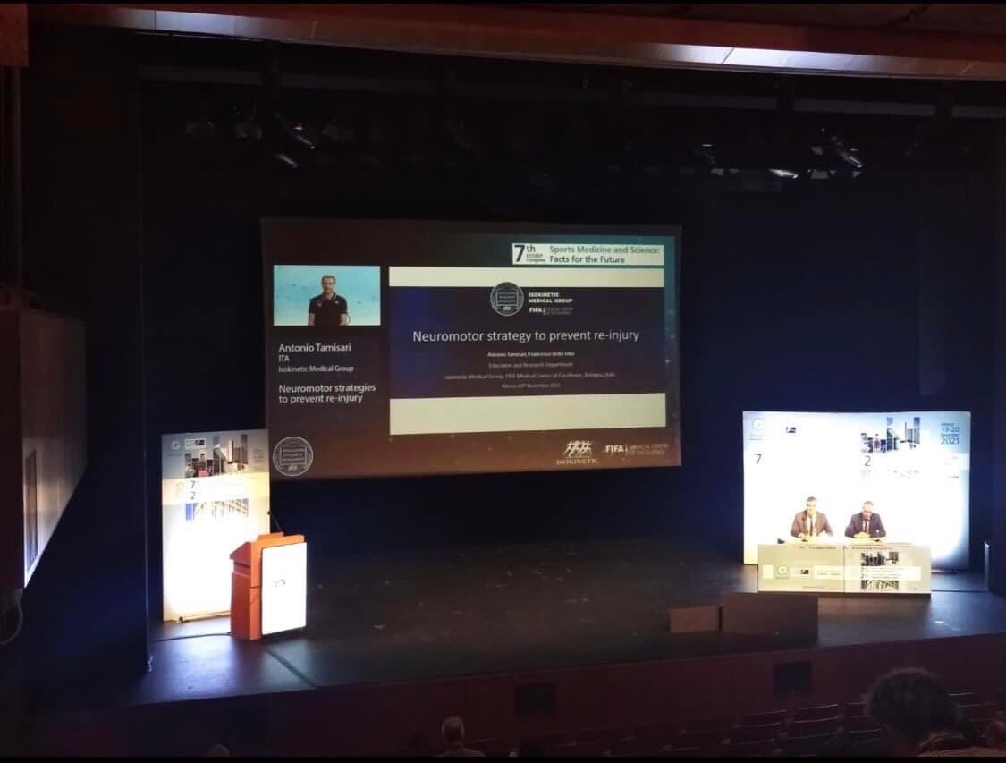 7thEcosep's tweet photo. 📌Isokinetik Medical Group FIFA Medical Centre of Excellence: “Safe return-to-play after ACL reconstruction” #LIVE now at the Megaron #Athens International Conference Center!🔗 https://t.co/zHTd3bokKV 
#ecosep2021 #medical #sports_medicine #congress #physiotherapy #afeameetings https://t.co/reUEQbOOGn