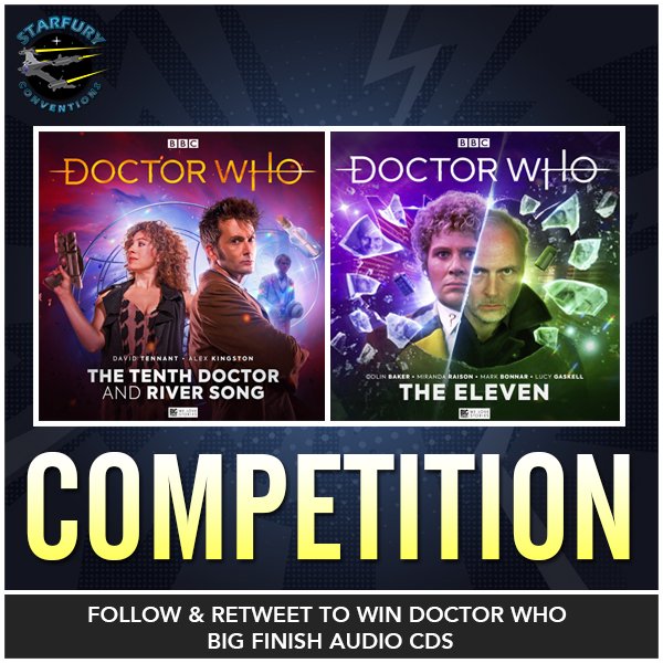 Competition Time! With Doctor Who now back on our screens, we have teamed up with <a href="/bigfinish/">Big Finish Insider</a> to offer the chance to win two exciting Dr Who audio adventures on CD featung David Tennant and Colin Baker.

Simply follow and retweet for a chance to win! The deadline is noon tomorrow!