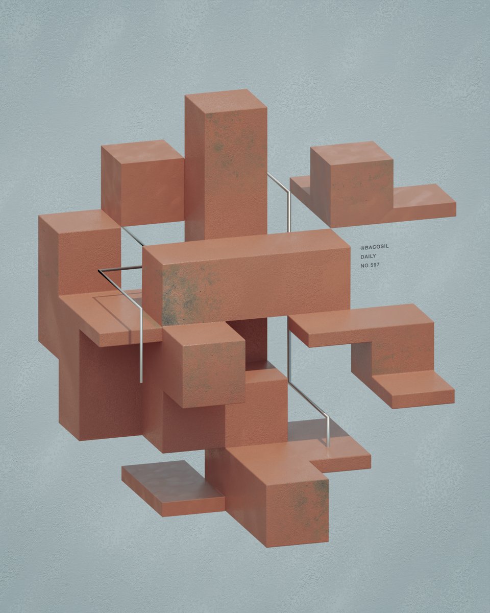 Bacosil's tweet photo. Inspired By Brutalism
Day 597
-
#brutalism #abstractobjects #3dart #Blender3D https://t.co/czKUzsbBe4