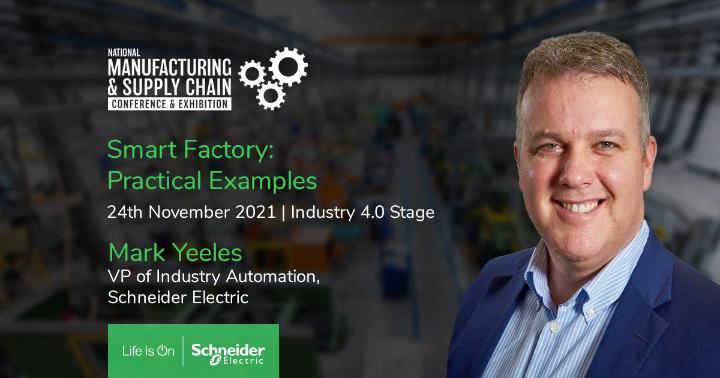Join @Mark_Yeeles_SE, VP Industrial Automation - Schneider Electric @NationalMSC on 24th November at the Industry 4.0 stage where he will discuss practical examples of Smart Factories. Register Here - spr.ly/6015J9pfF #industryautomation #smartfactory
