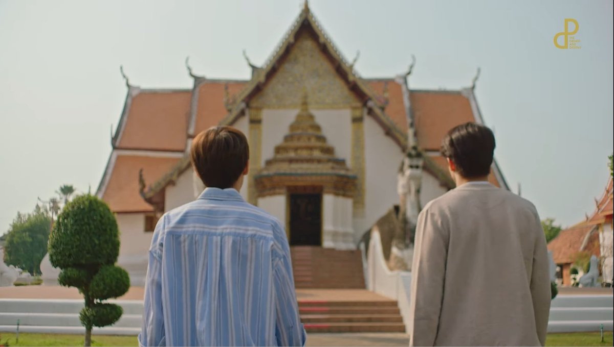 bangminrk's tweet photo. Yinwar went to Wat Phumin too in upcoming episode of laneige weekend with yinwar. Reminds me of Bite Me 🥺 #MSIWAT #ZungMark #YinWar https://t.co/zJ3NNKEuvn