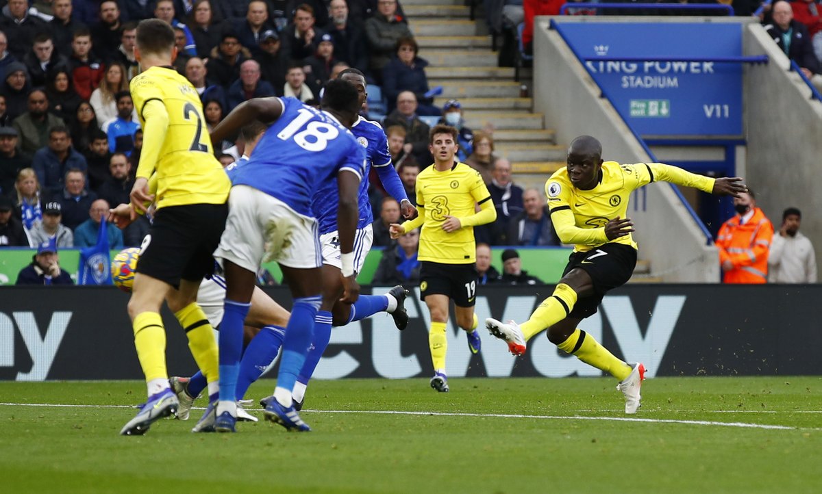 💥 <a href="/nglkante/">N'Golo Kanté</a> doubles Chelsea’s lead 

#LEICHE