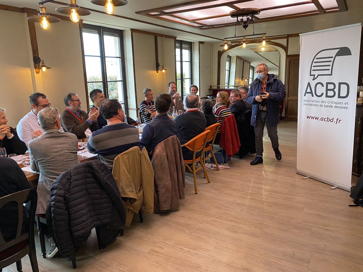 L’Association des critiques et journalistes de #BD en plein travail ce samedi 20 novembre à Blois en marge de <a href="/BD_Boum/">festival_bdboum</a> pour établir la sélection finale de notre Grand prix de la critique ACBD