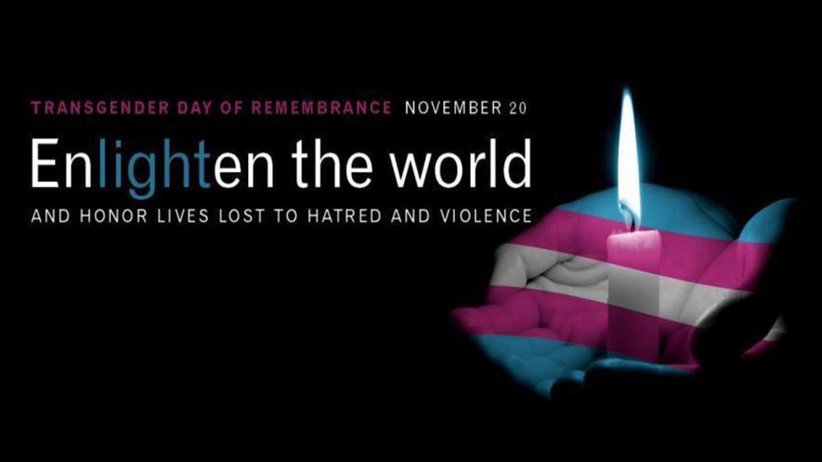 Today is Transgender Day of Remembering, a day when we take stock, remember and honour all transgender lives lost due to hatred and violence. Let the light shine on this day and every day. #Transgender #translivesmatter #transinclusion #transdayofrememberance