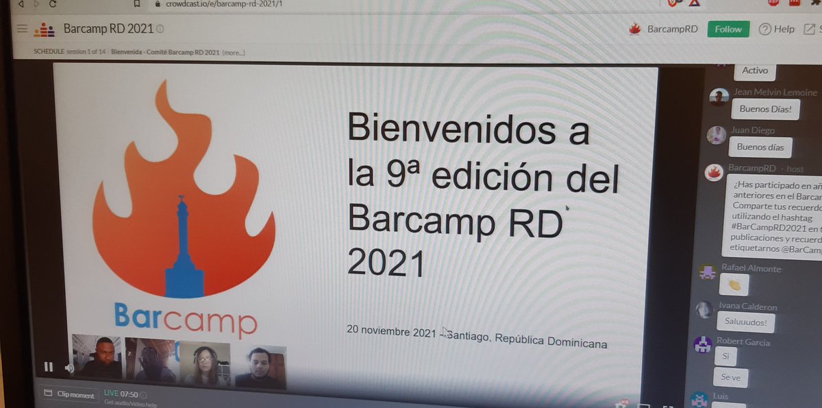 decfloat's tweet image. Ya estamos en vivo en #BarcampRD2021 @BarCampRD