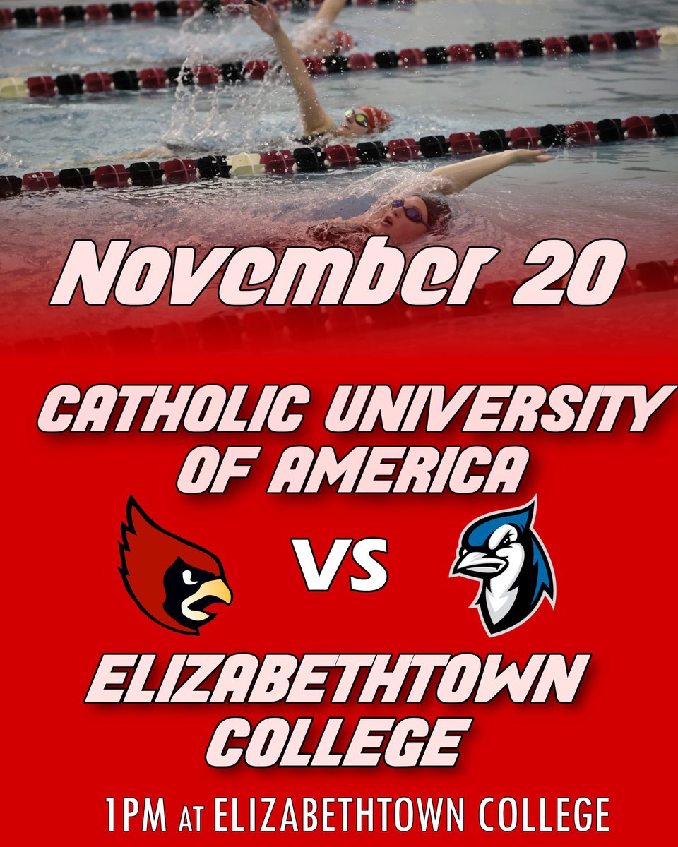 Catholic U Swimming & Diving (@catholicu_sd) on Twitter photo 🏊♂️MEET DAY!! 🏊♀️Tune in at 1pm to watch us crush it!! Live stream available at etownbluejays.com #rollcards #gocards <a href="/CatholicU_Cards/">Catholic University Athletics</a> 🏊♂️MEET DAY!! 🏊♀️Tune in at 1pm to watch us crush it!! Live stream available at etownbluejays.com #rollcards #gocards <a href="/CatholicU_Cards/">Catholic University Athletics</a>